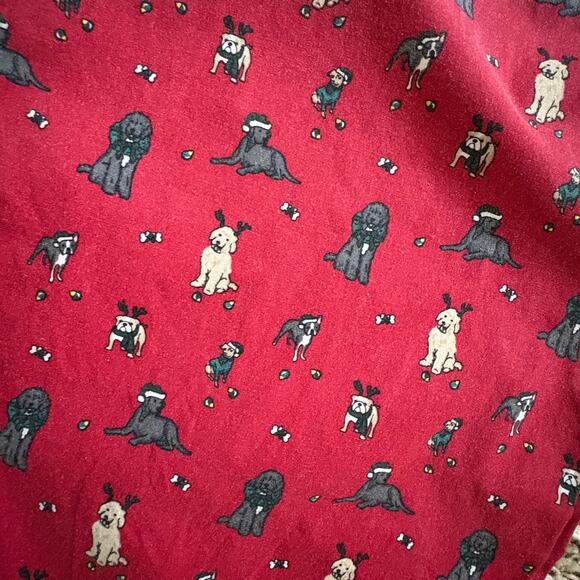 Vineyard Vines Red Dog Print Holiday Pajama Pants Large Cotton Preppy Coastal - Picture 4 of 6